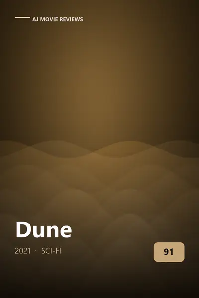 Dune (2021) review cover art — sci-fi film directed by Denis Villeneuve
