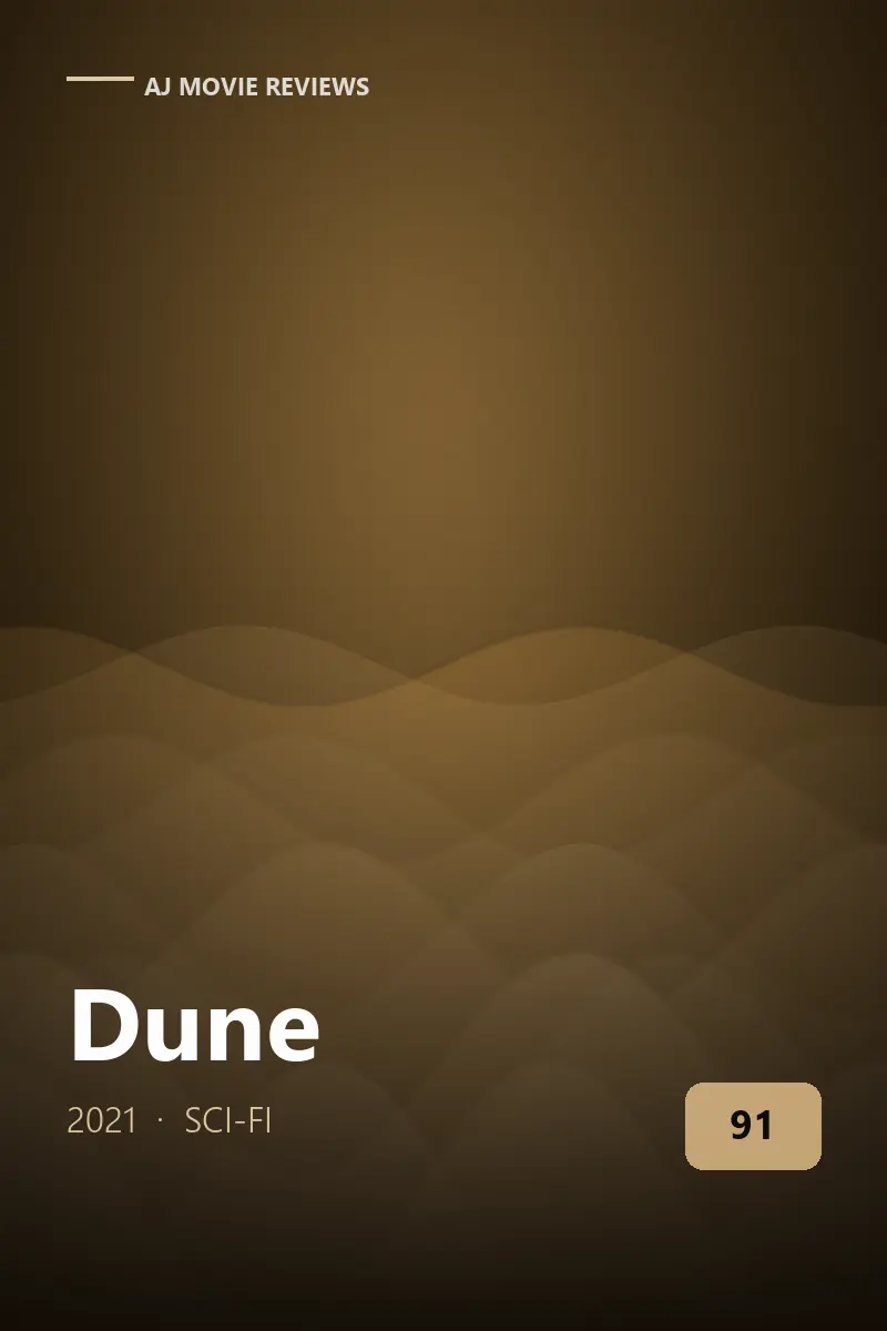 Dune (2021) review artwork — sci-fi film directed by Denis Villeneuve