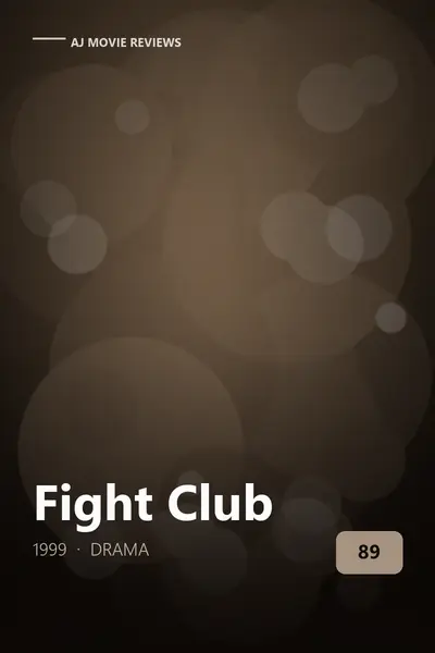 Fight Club (1999) review cover art — drama film directed by David Fincher