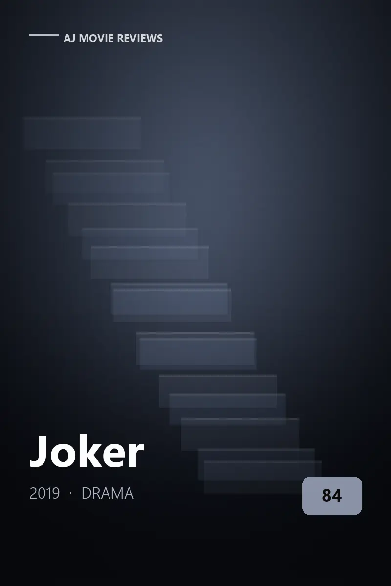 Joker (2019) review artwork — drama film directed by Todd Phillips