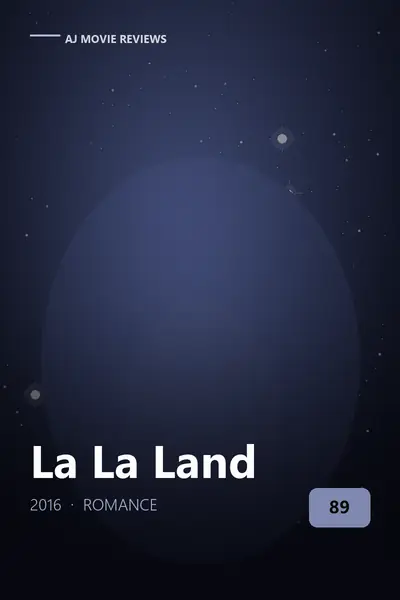 La La Land (2016) review cover art — romance film directed by Damien Chazelle