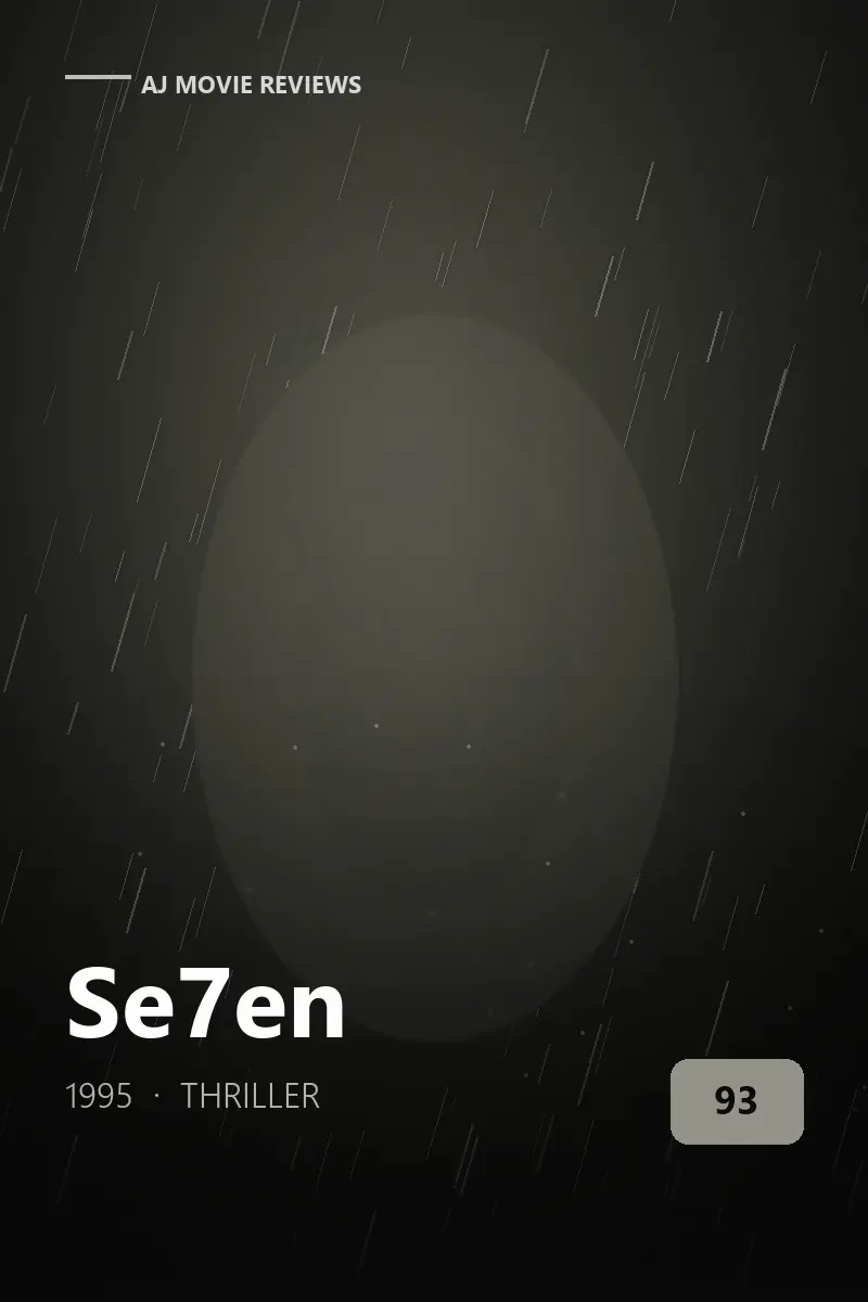 Se7en (1995) review artwork — thriller film directed by David Fincher