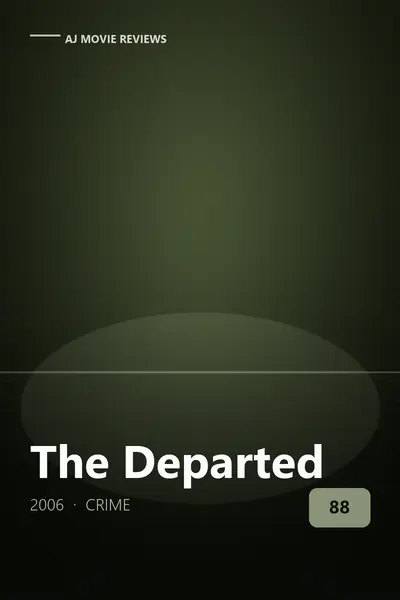 The Departed (2006) review cover art — crime film directed by Martin Scorsese