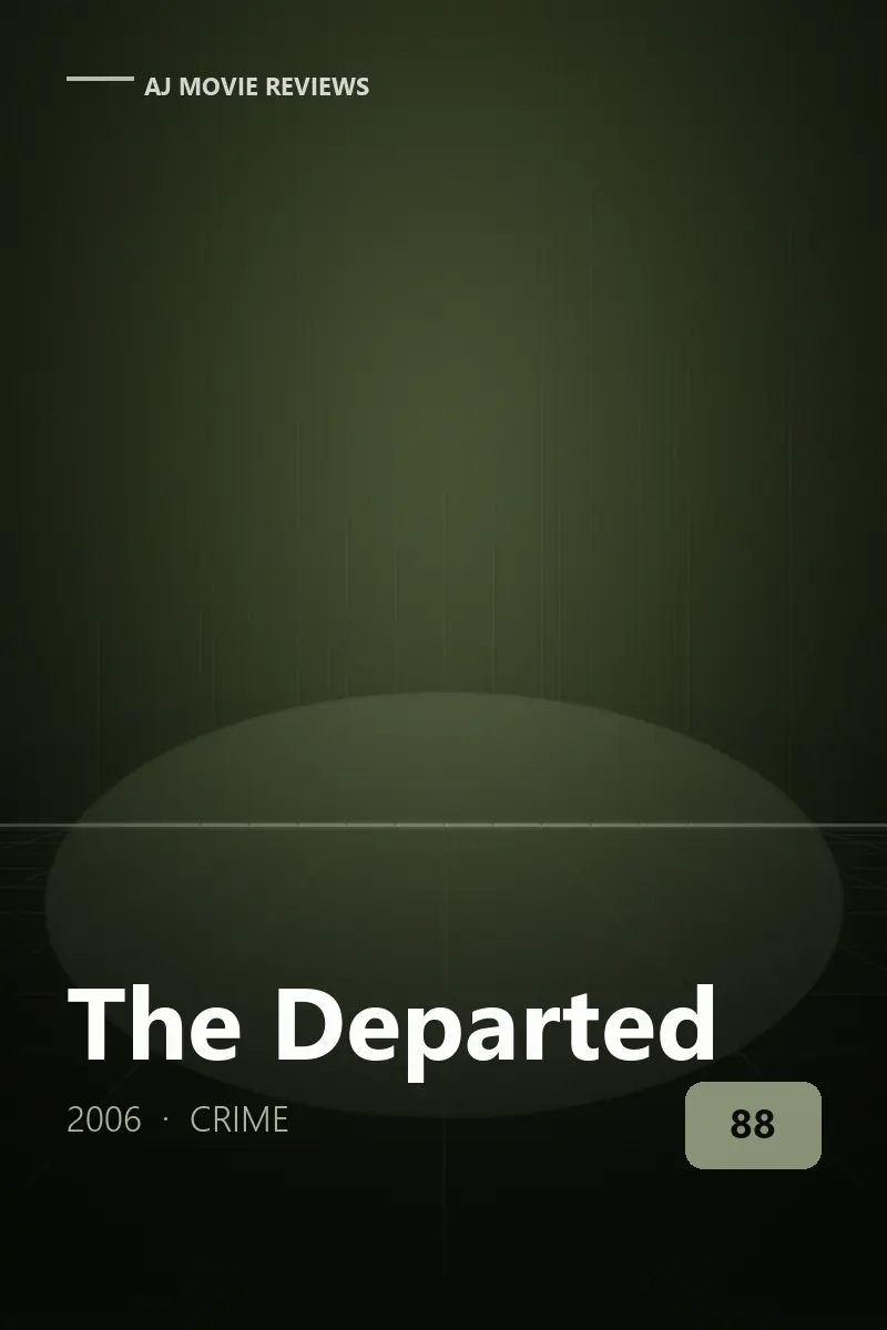 The Departed (2006) review artwork — crime film directed by Martin Scorsese