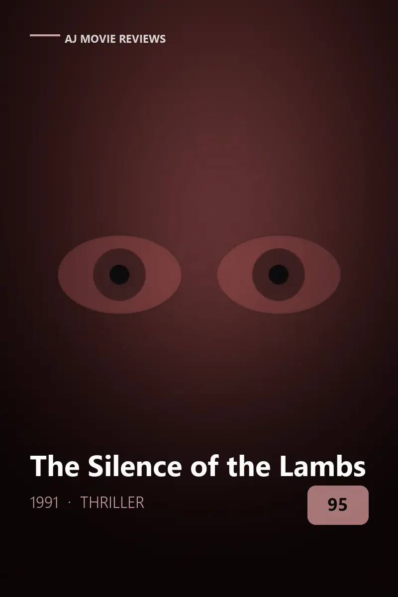 The Silence of the Lambs (1991) review artwork — thriller film directed by Jonathan Demme