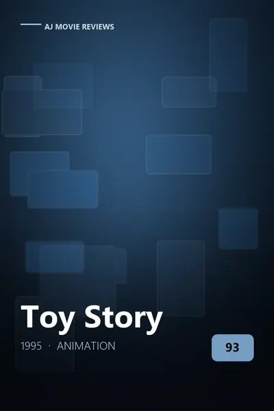 Toy Story (1995) review cover art — animation film directed by John Lasseter